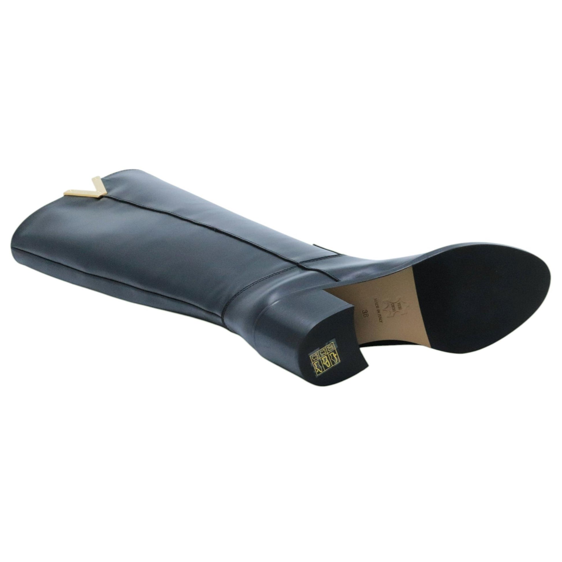 Stivale Via Roma 15 4041 in pelle nera 