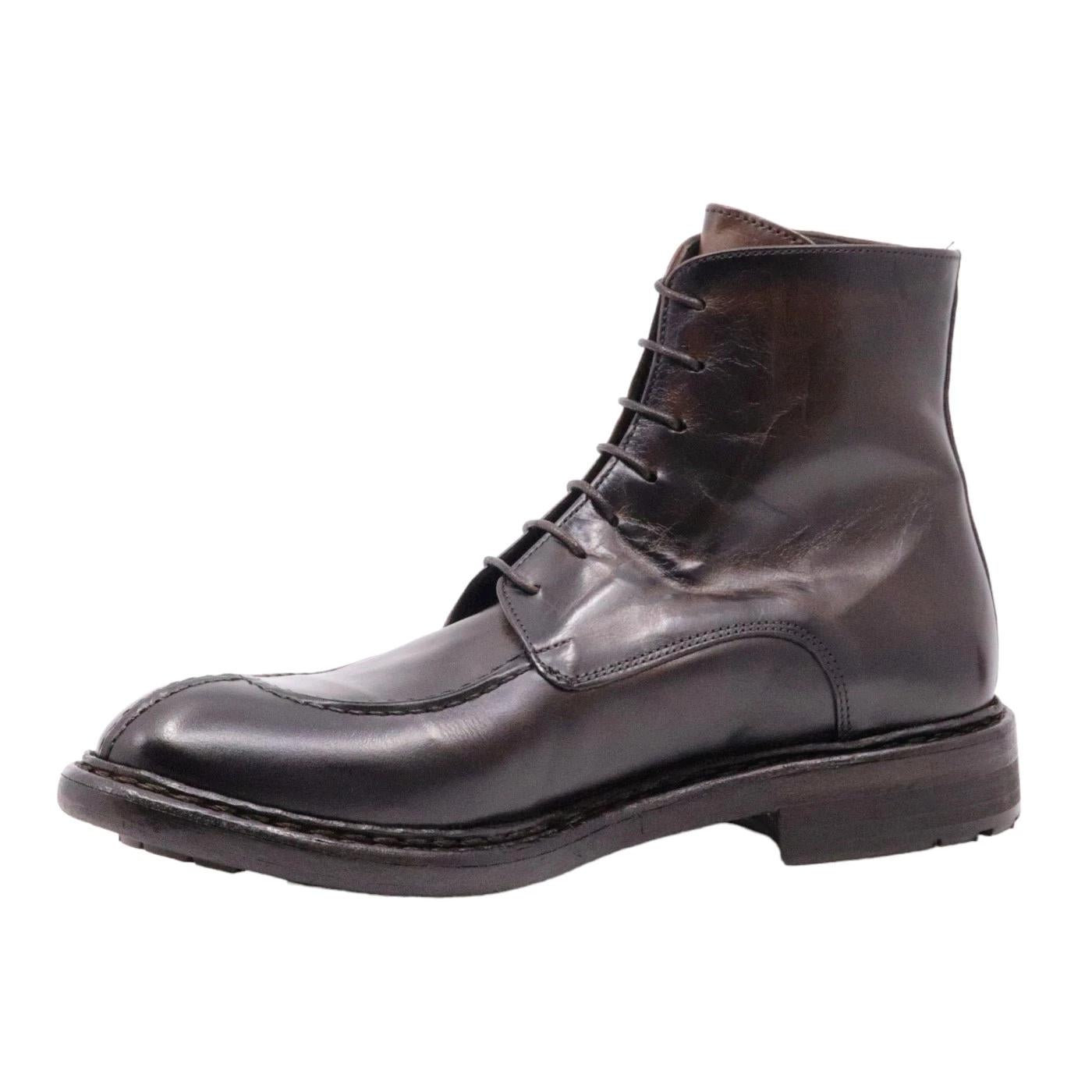 Stivaletto da uomo Crispiniano in pelle di colore marrone 