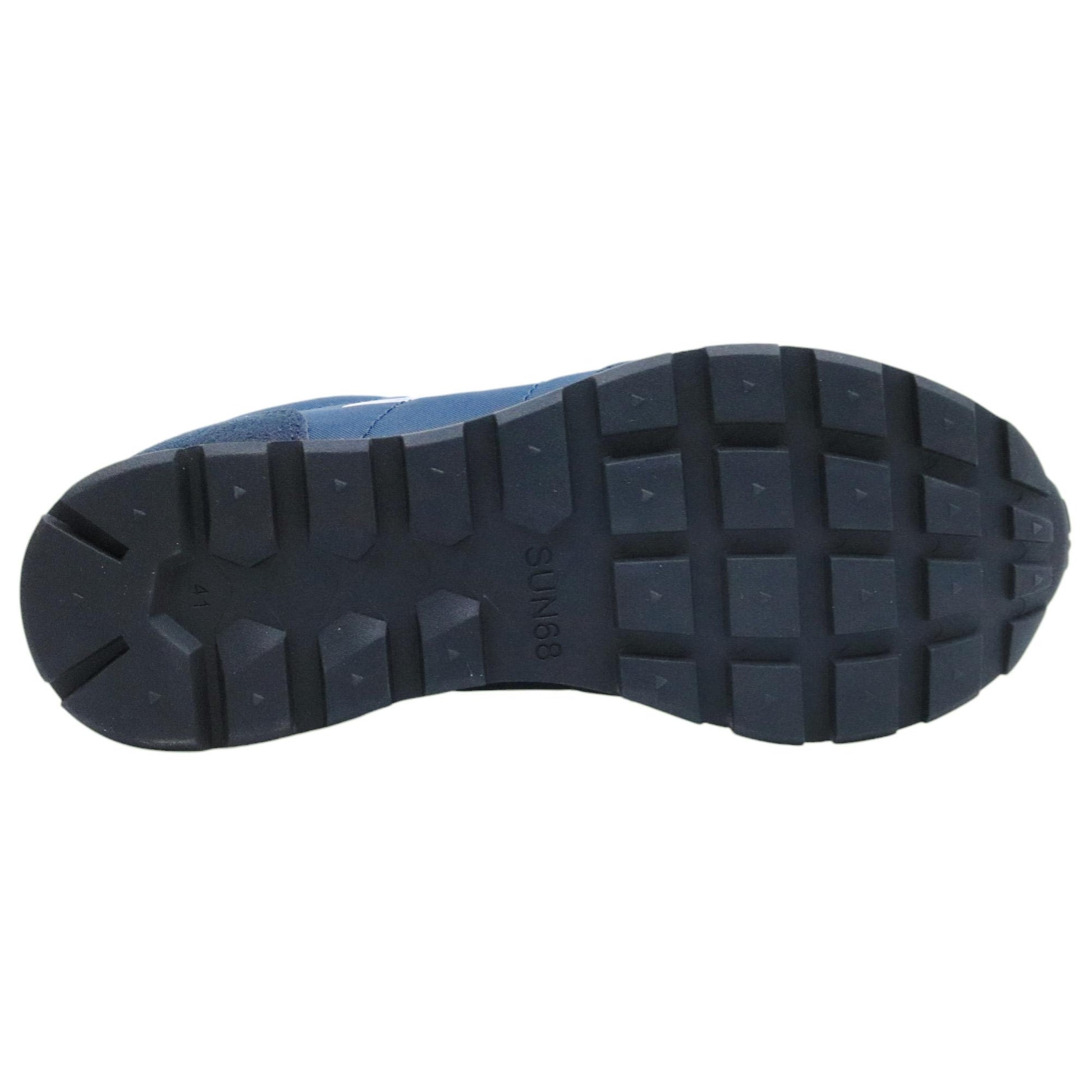 Sneaker uomo Sun68 Tom Fluo Z35102 in tessuto blu scuro 