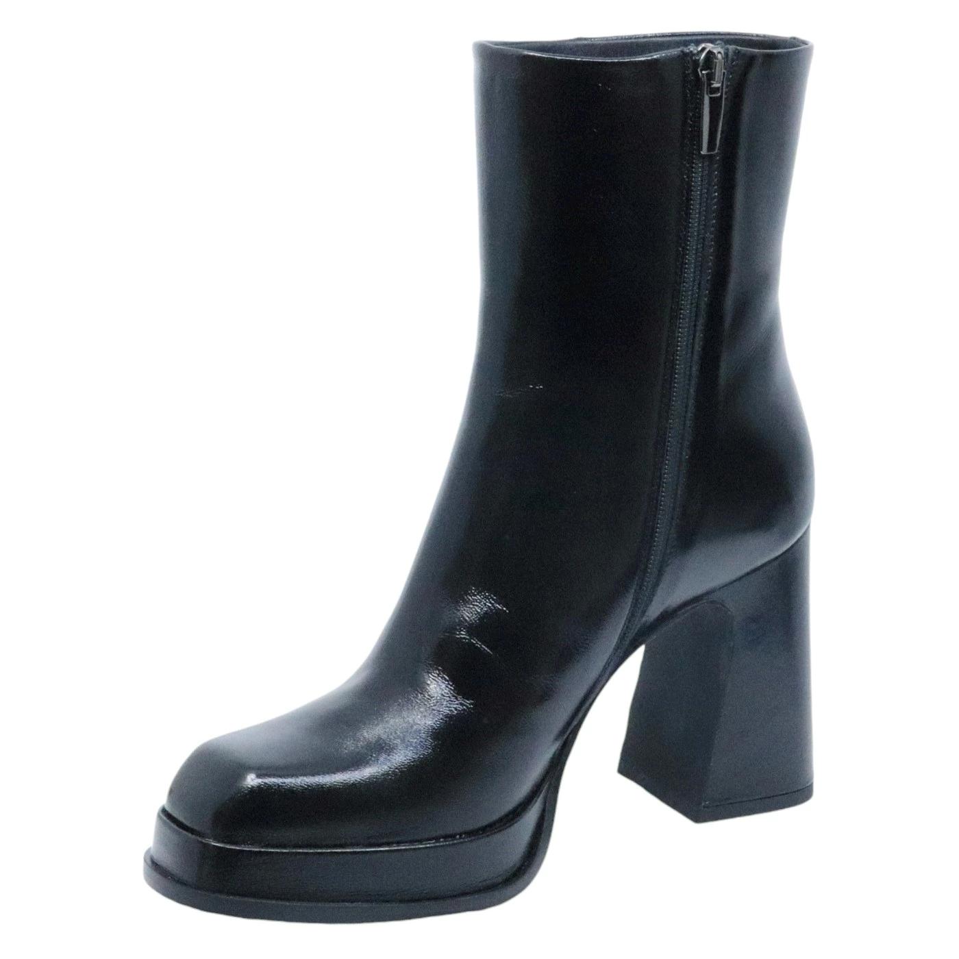 Stivaletto donna Chantal 1962 2459 in pelle nera 