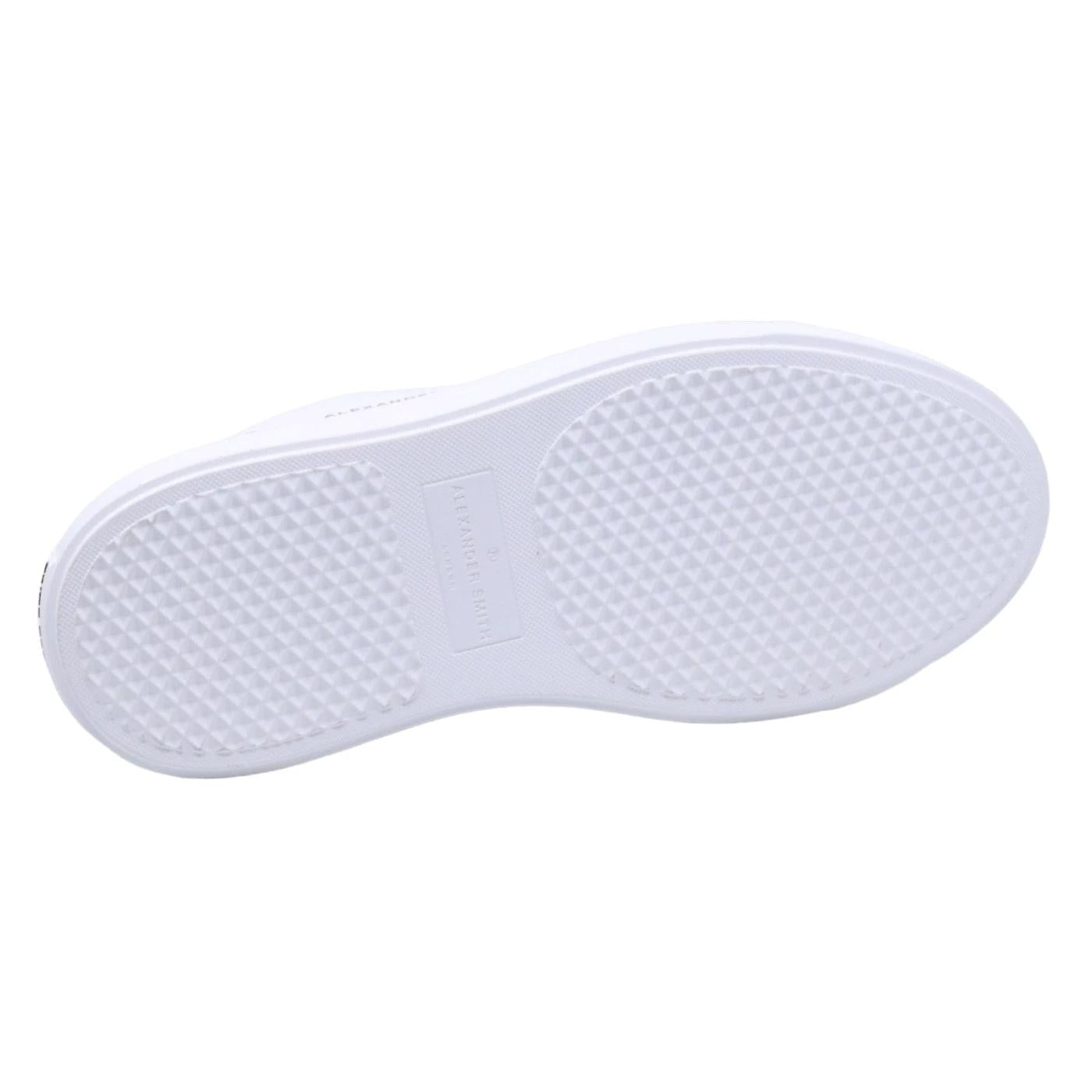 Sneaker uomo Alexander Smith Bond in pelle bianca e dettagli in nero 