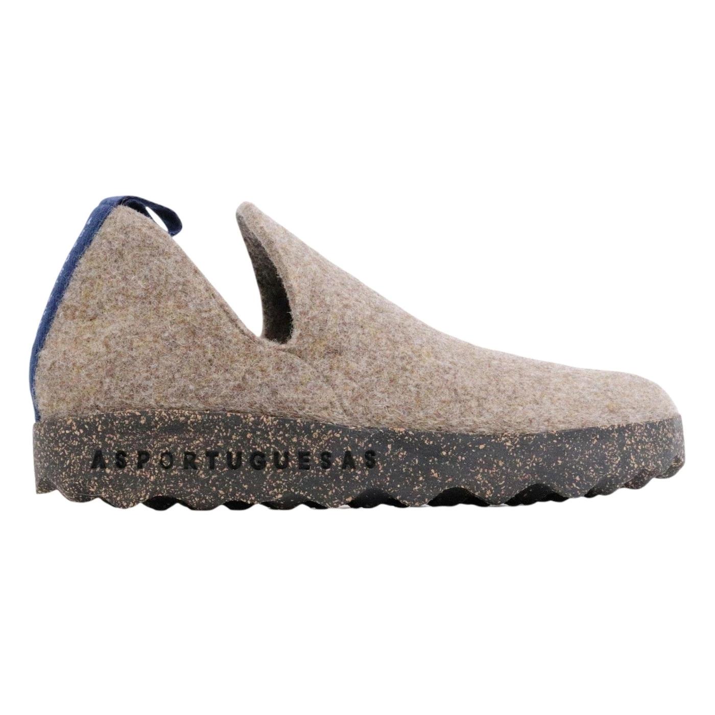 Asportuguesas City scarpa in lana naturale taupe 