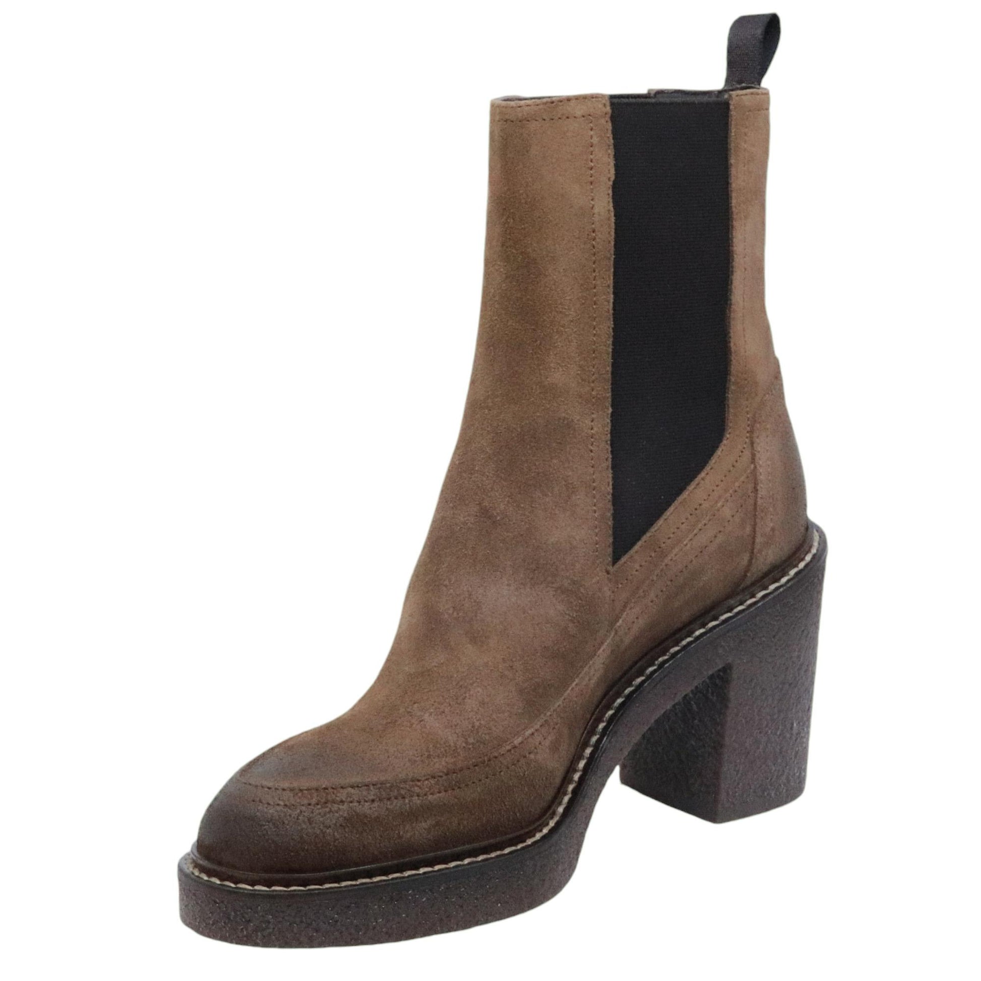 Chelsea donna con tacco Triver Flight 527 28 in camoscio farro 