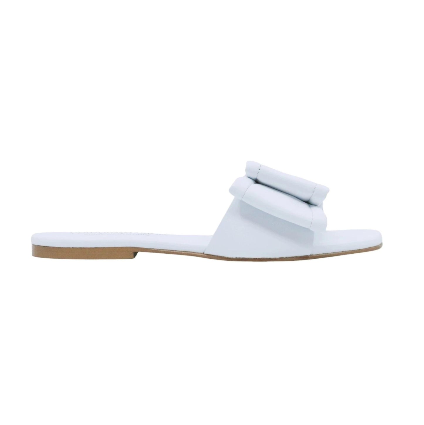 Verderosamarino 3893 ciabatta donna in pelle bianca 