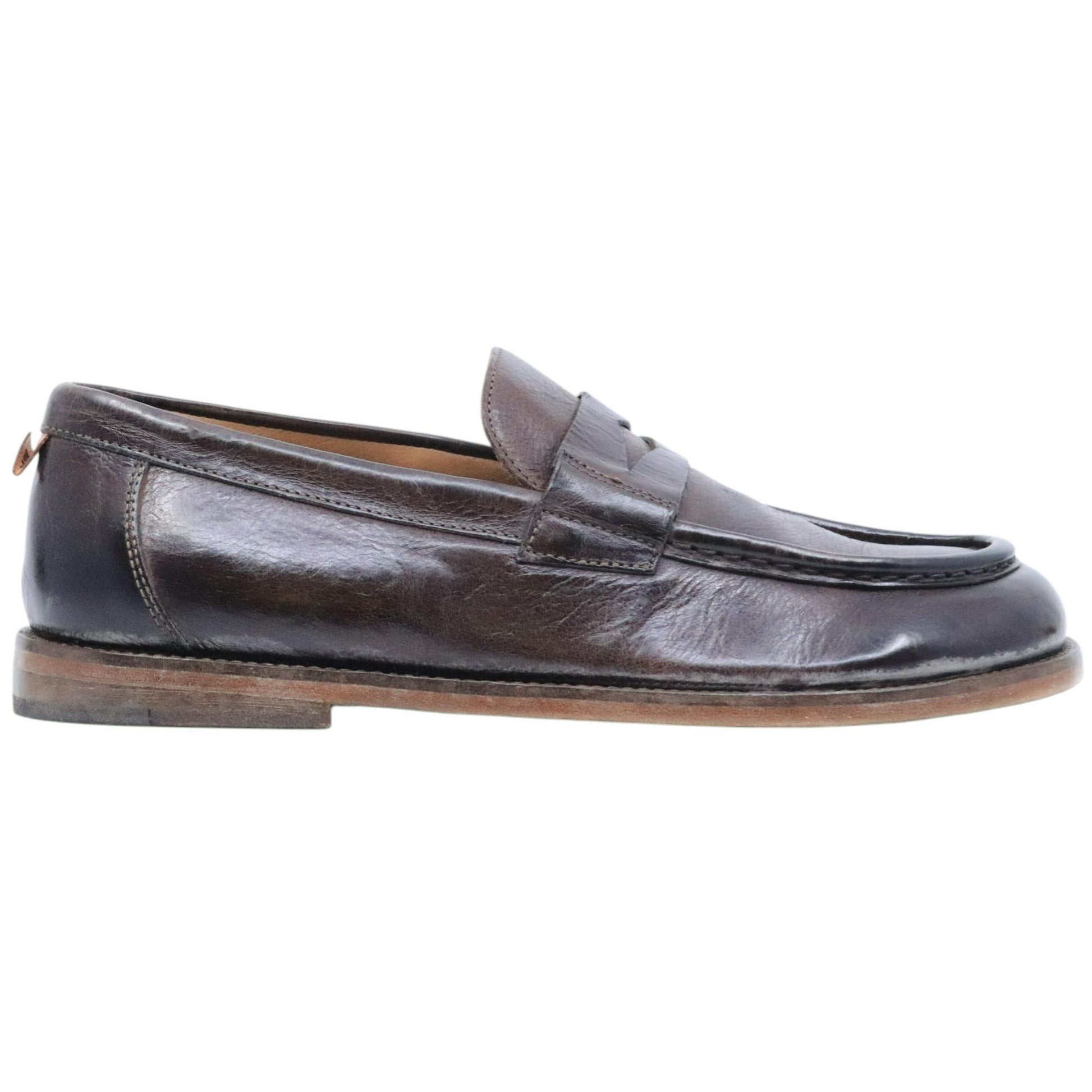 Mocassino uomo Moma 15502E in pelle marrone 