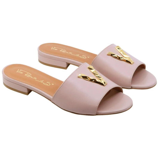 Sandalo donna Via Roma 15 4153 in pelle rosa 