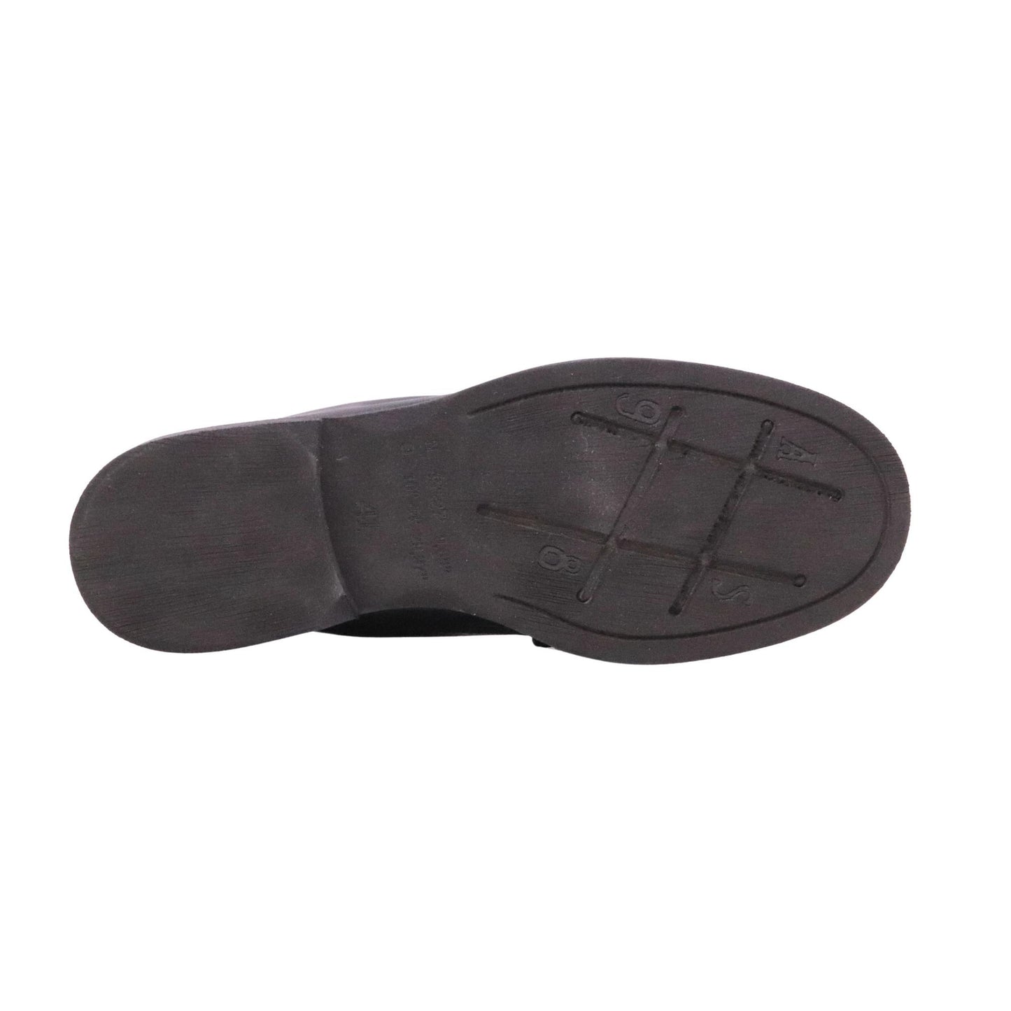 AS98 Benso Z58101 mocassino uomo in pelle nera con suola in gomma 