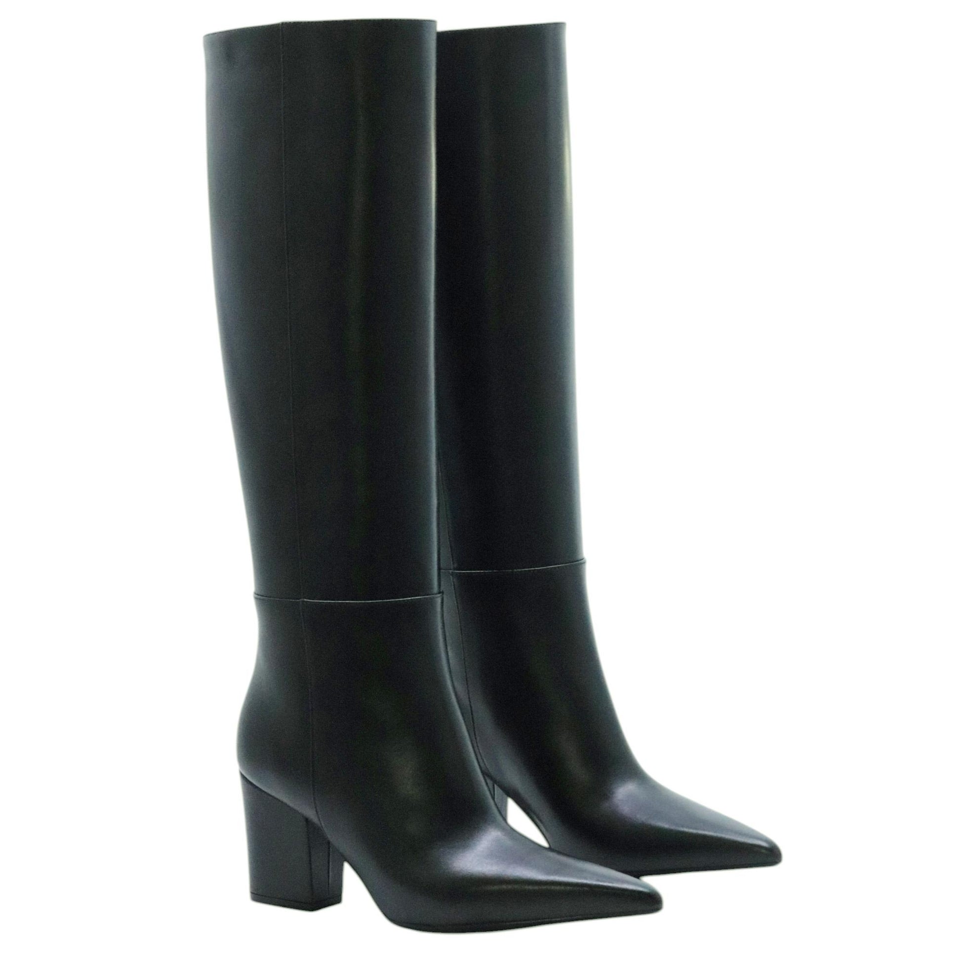 Anna F 9970 stivale donna in pelle nera 