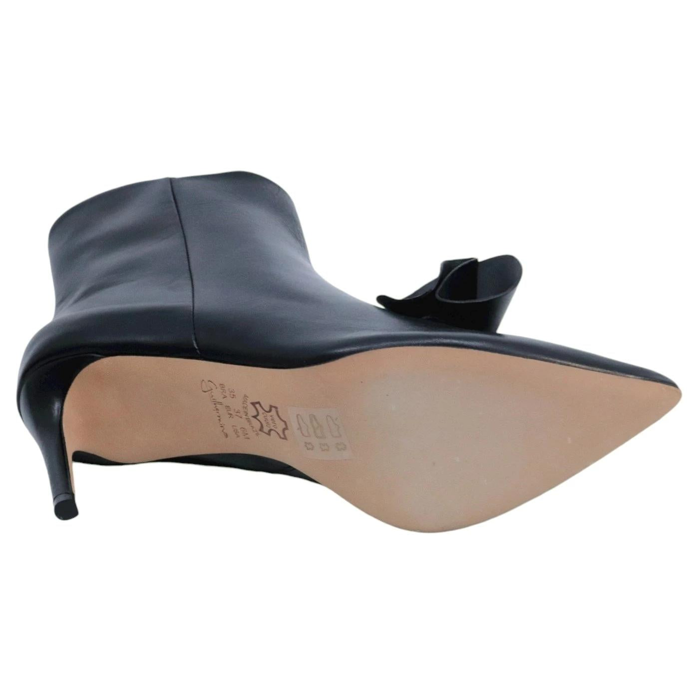 Tronchetto donna Guilhermina 2018 in pelle nera 