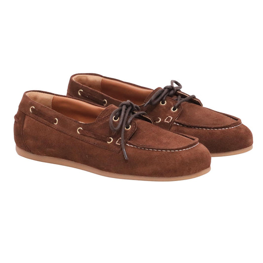 Fabio Rusconi BR2625 scarpa da barca donna in camoscio marrone 