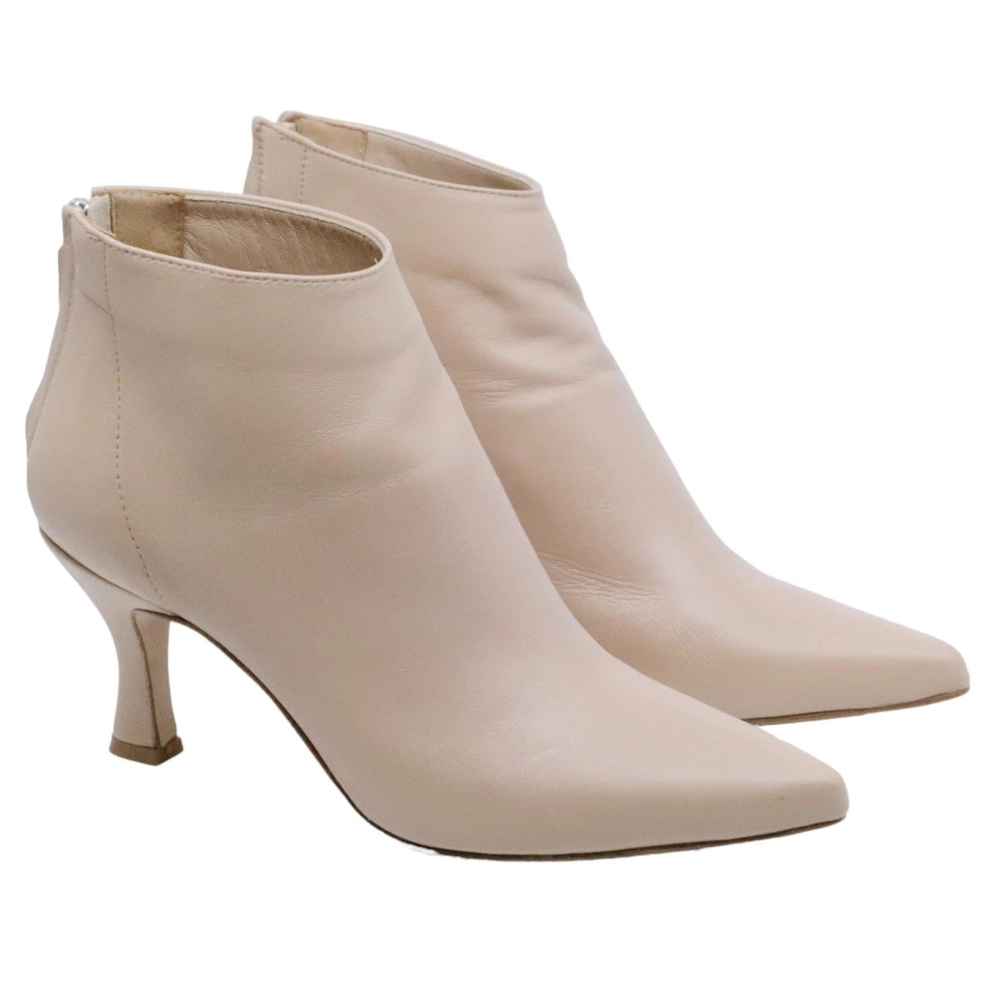 Tronchetto donna Ranyé 130 in pelle cappuccino nude 