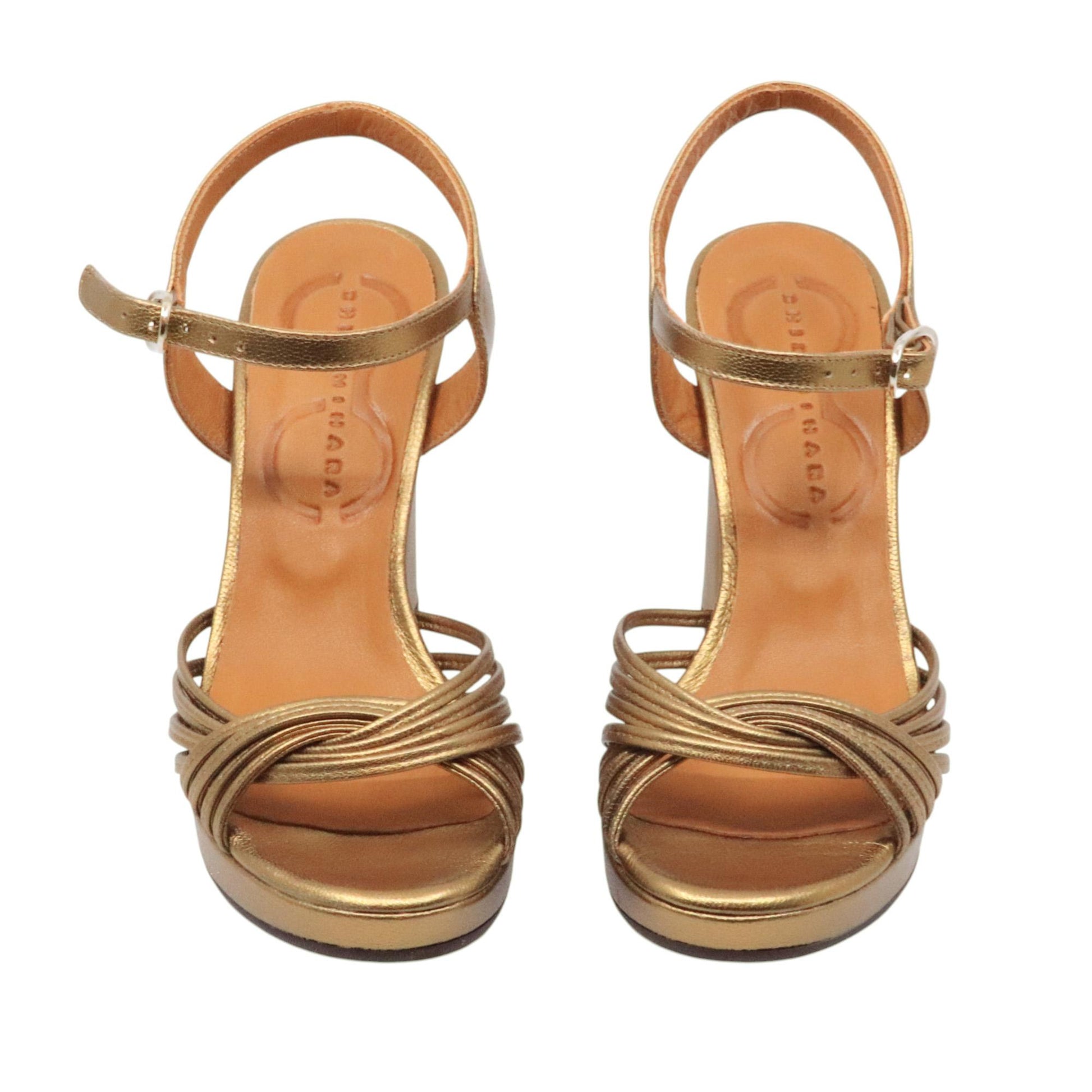 Chie Mihara Caneti sandalo donna in pelle bronzo 