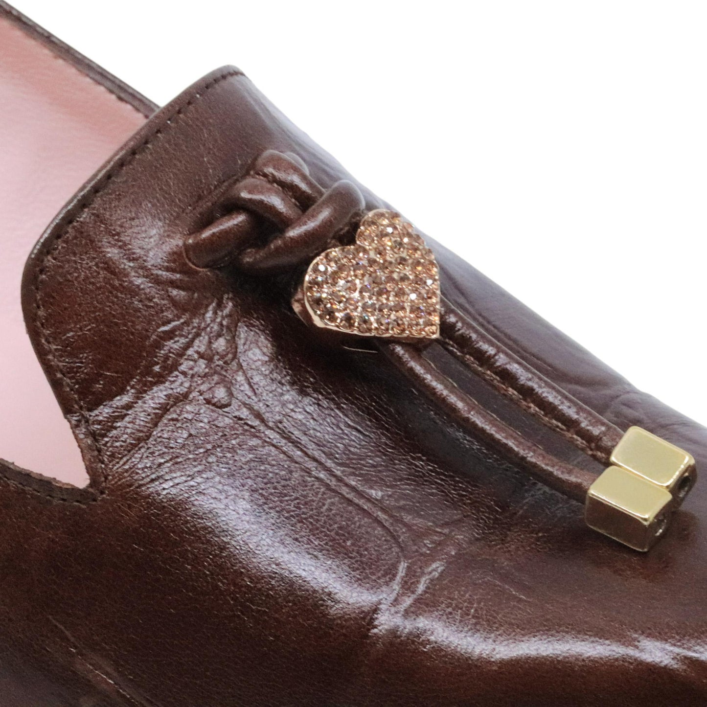 Ras 7746 decolletè da donna in pelle marrone 