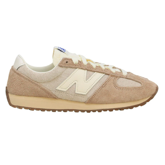 New Balance U471 sneaker uomo in camoscio hairy suede bisque 