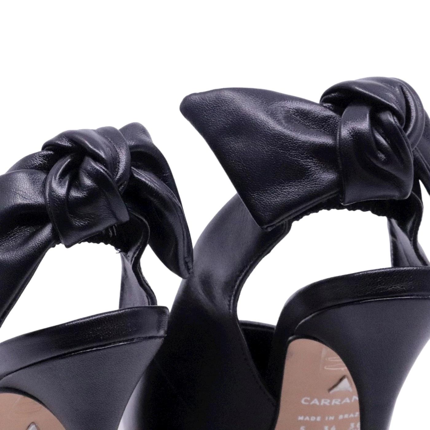 Slingback donna Carrano 404052 in pelle di colore nero 