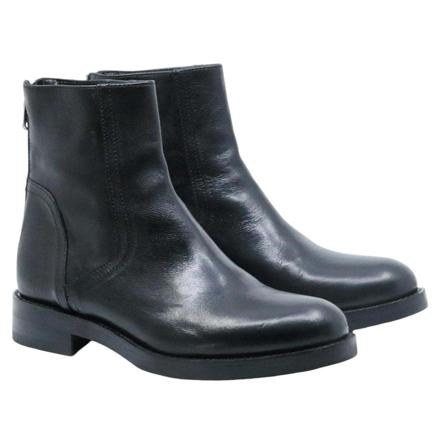 Stivaletto donna Curiositè 2629 in pelle nera 