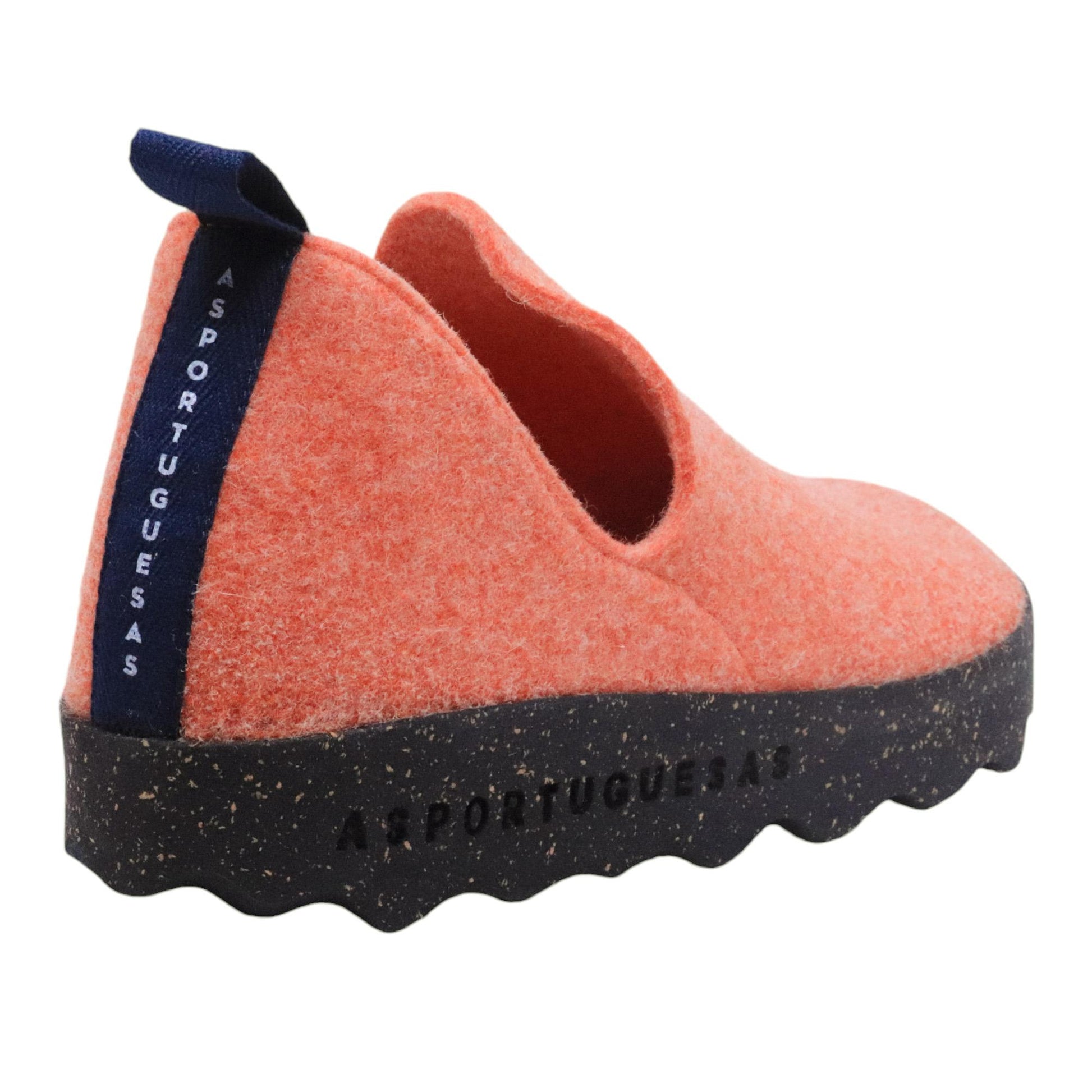 Asportuguesas City scarpa donna in lana arancio 