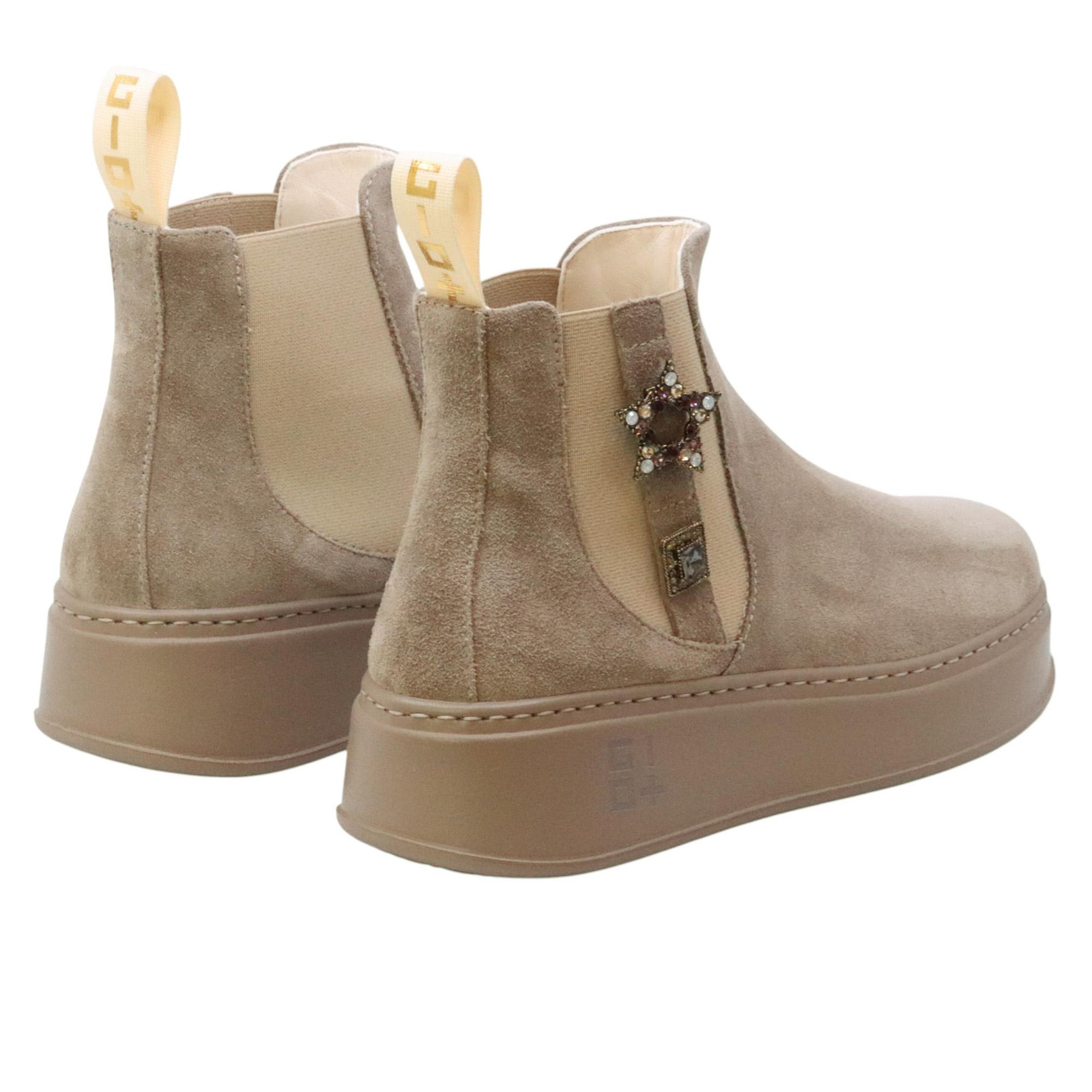 GIO+ PIADA04H Combi Tortora stivaletto donna in camoscio tortora PIADA04HTORTORA GIO+