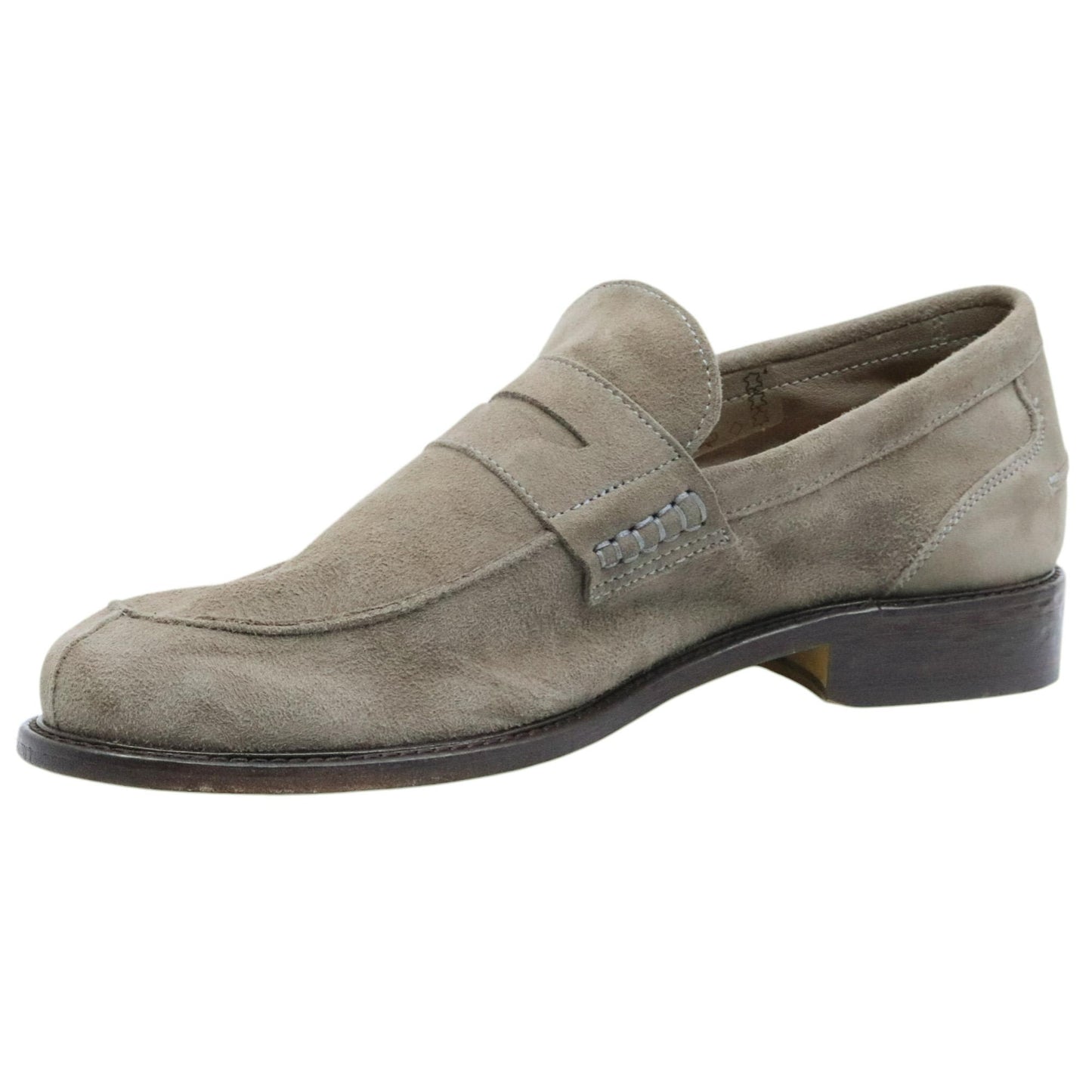 Antica Cuoieria 22489 mocassino uomo in camoscio grigio elegante Made in Italy 