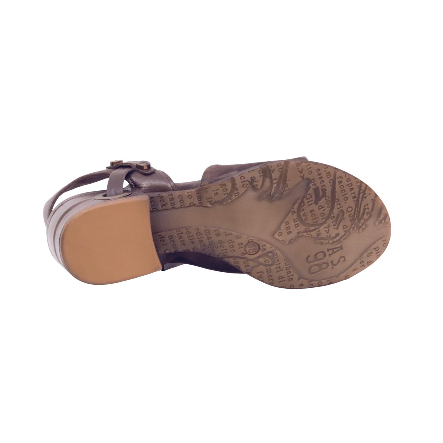 A.S.98 Filippa C34003 sandalo con tacco donna in camoscio testa di moro 