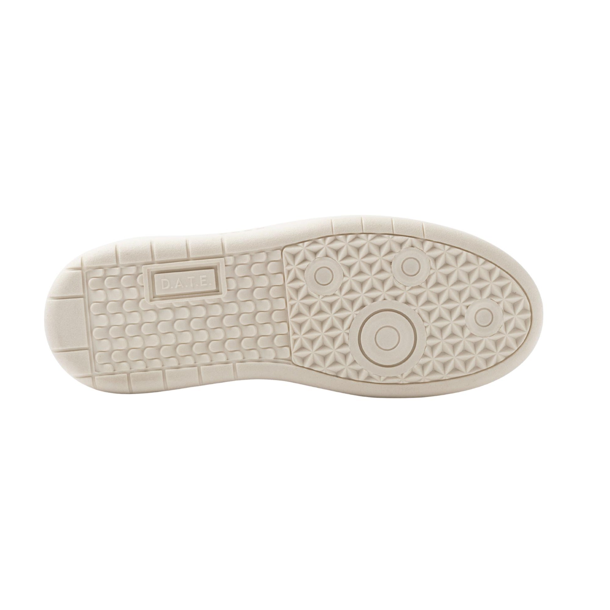 D.A.T.E. Hill Low Platform Calf HP-CA-CC sneaker donna in pelle bianca con dettaglio rame 