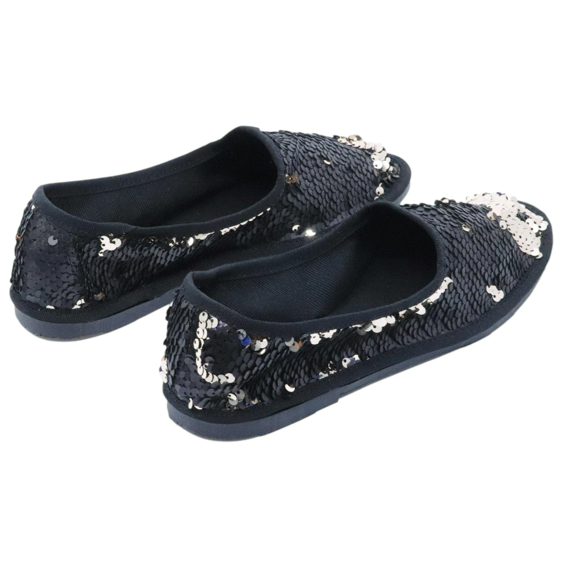 Scarpa Friulana donna Jaffè 125 in paillettes nero 