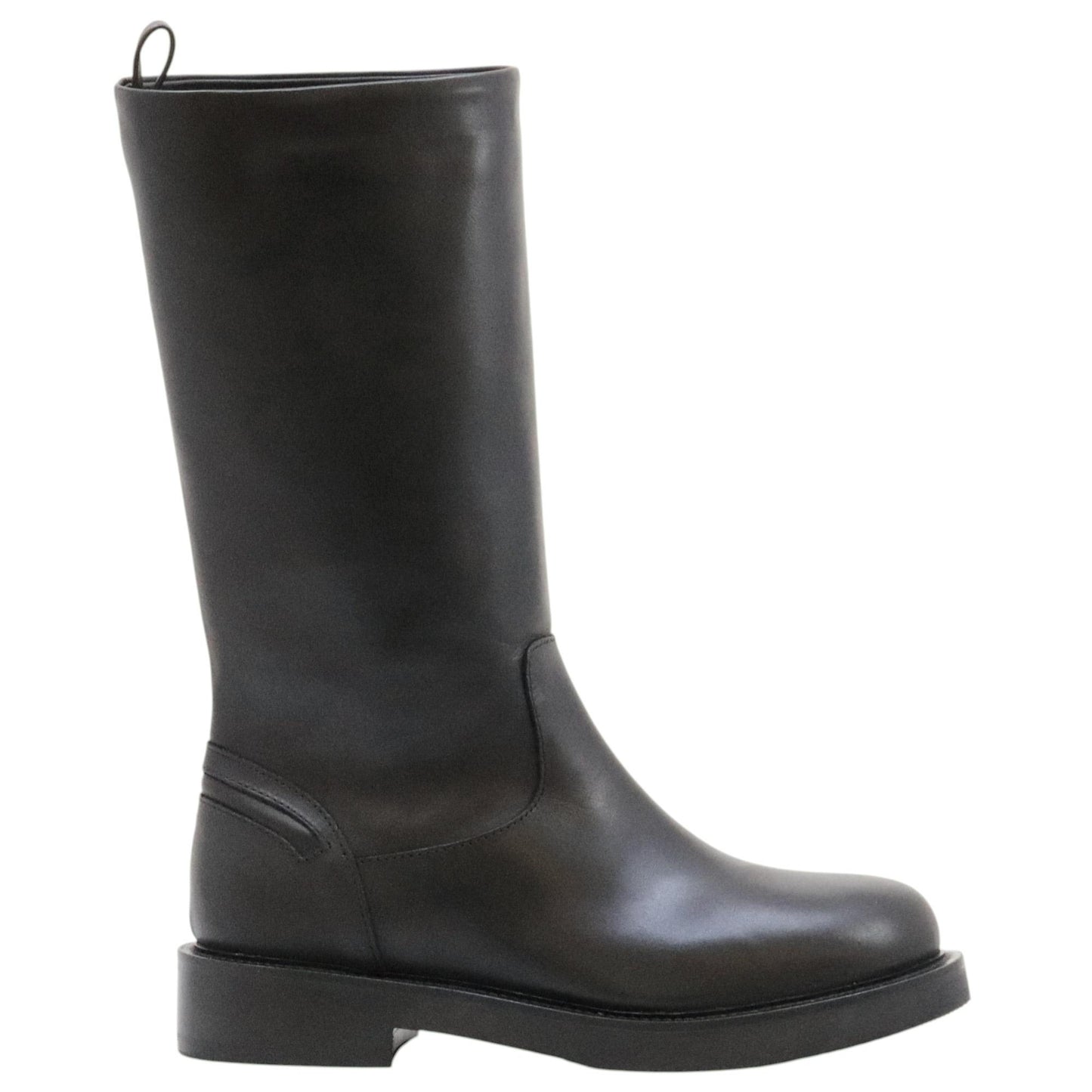 The Seller MW559 stivaletto donna in pelle nera senza zip 
