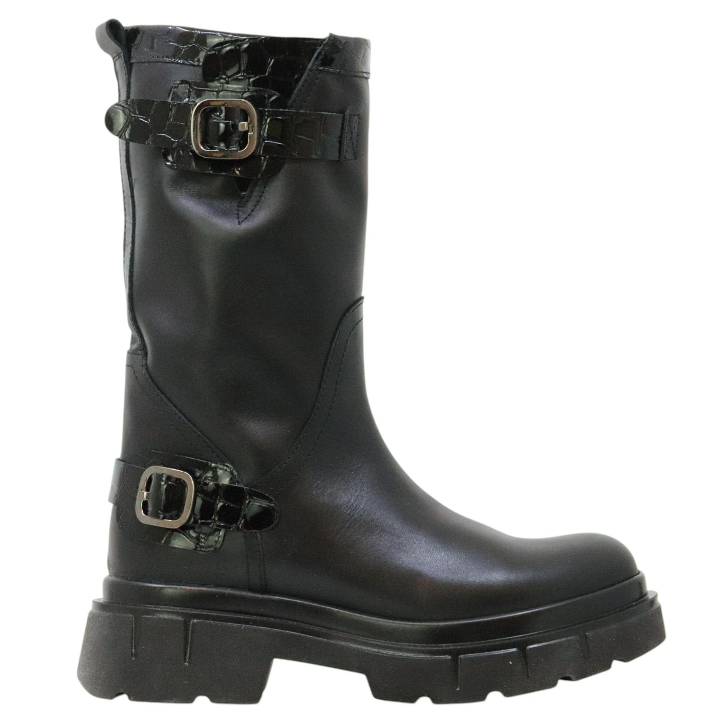 GIO+ CORA26A Combi Nero stivaletto donna in pelle nera 