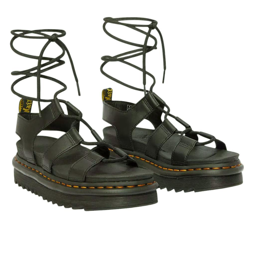 Dr Martens Nartilla Athena sandalo donna in pelle nera 