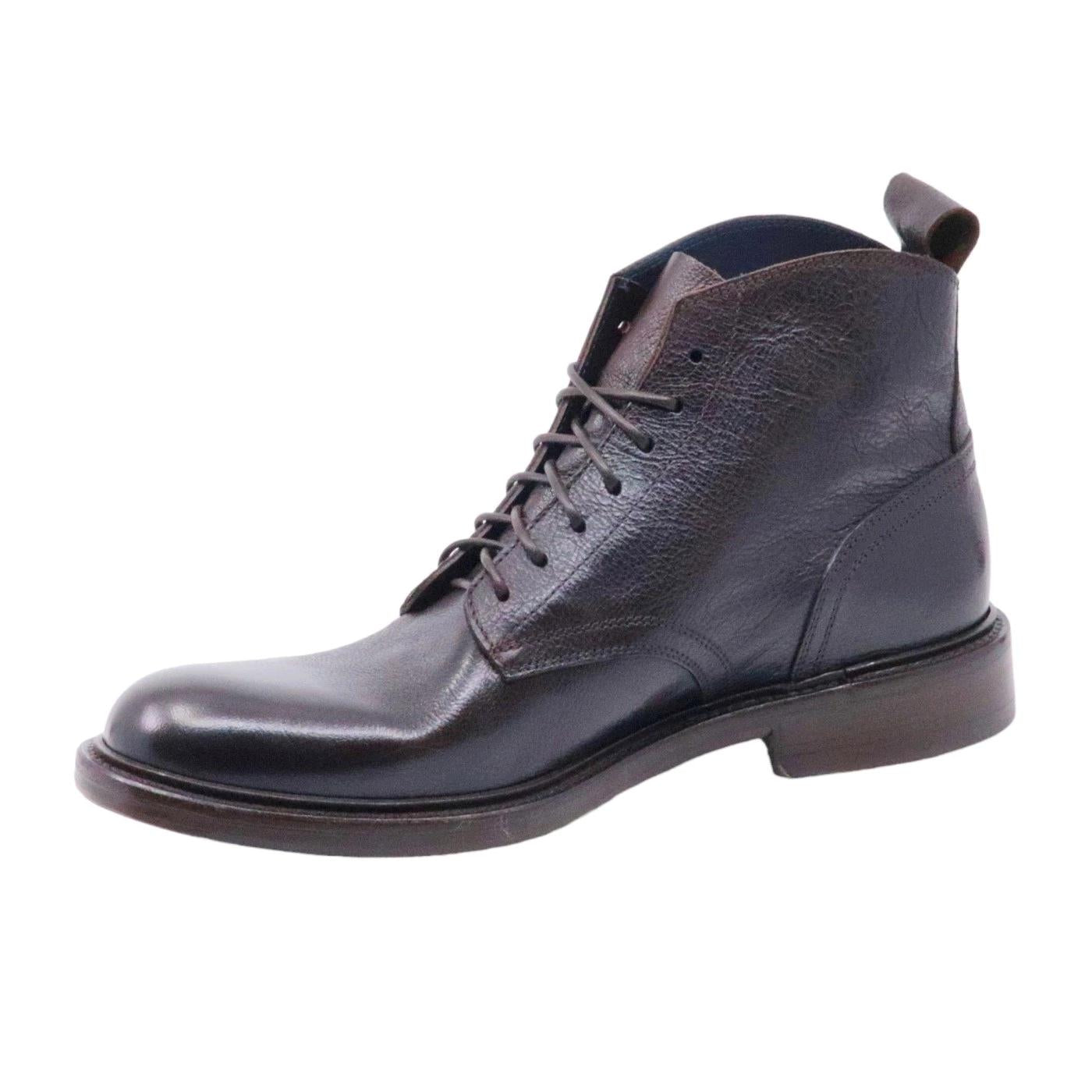 Stivaletto uomo Seboy's in pelle di colore marrone 