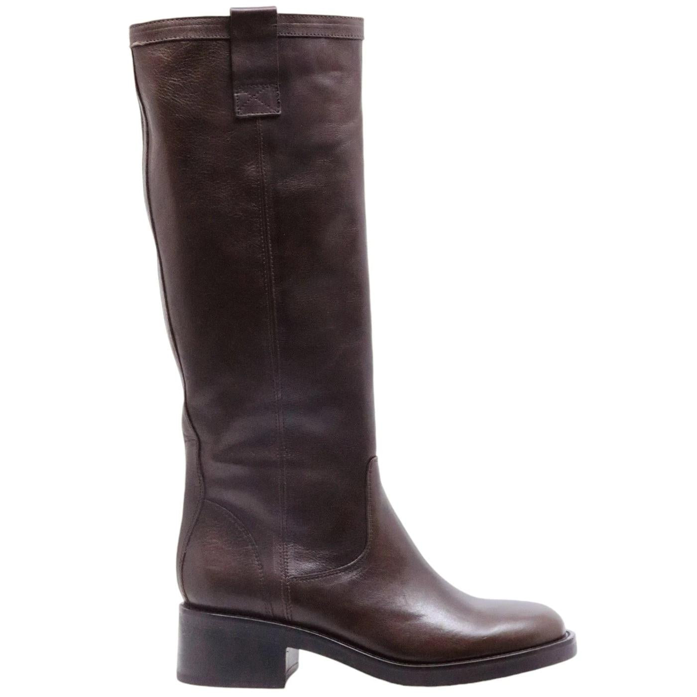 Stivaletto donna Curiositè 2624 in pelle marrone 
