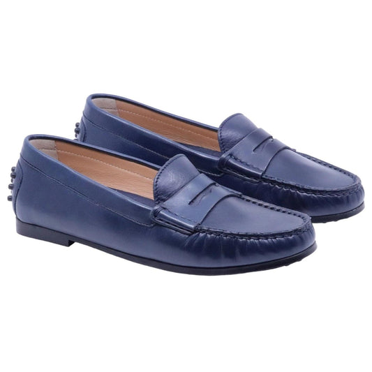 Mocassino donna Triver Flight 512 01 in pelle blu 