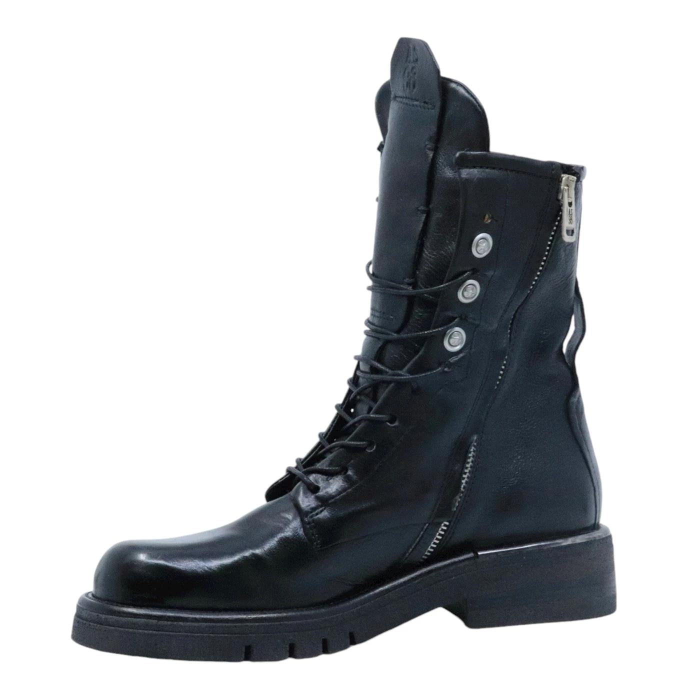 Anfibio donna AS98 B81201 in pelle nera 