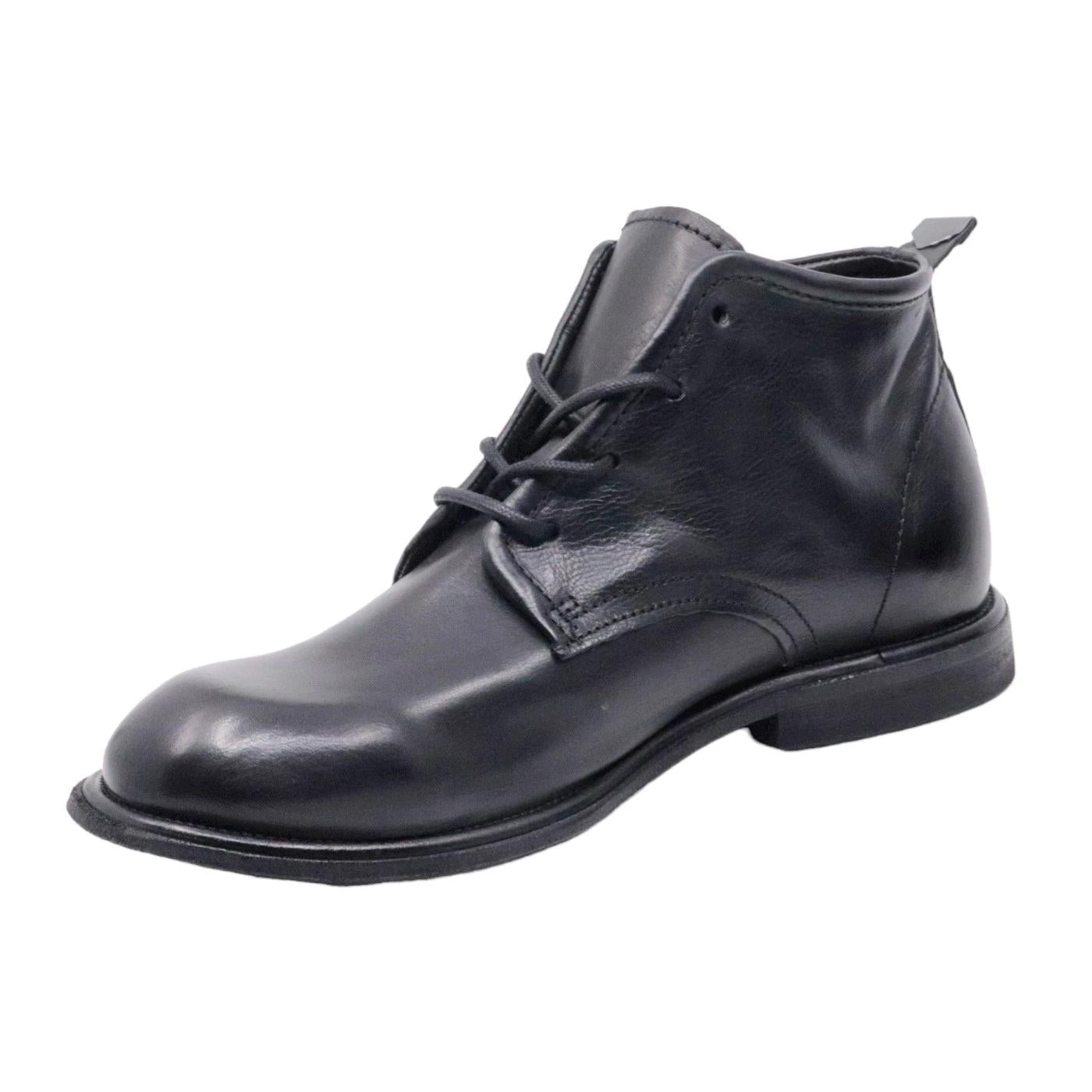 AS98 Arte U97204 stivaletto allacciato uomo in pelle nera 
