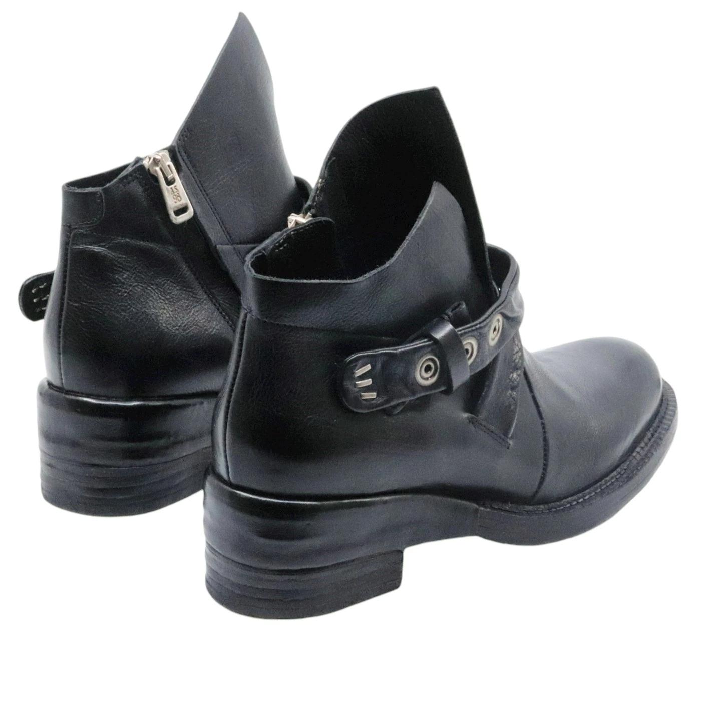 Scarpa donna AS98 A23204 in pelle nera 