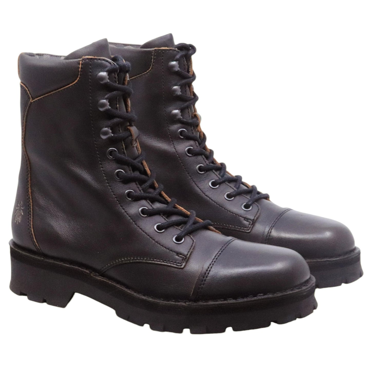 Fly London KAFT126FLY stivaletto uomo in pelle nera e marrone 