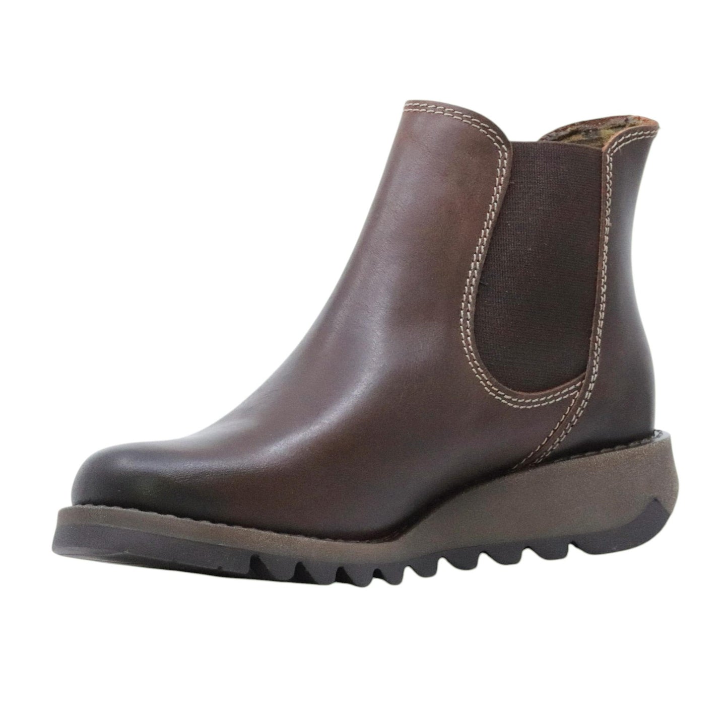 Fly London SALV stivaletto donna in pelle marrone 