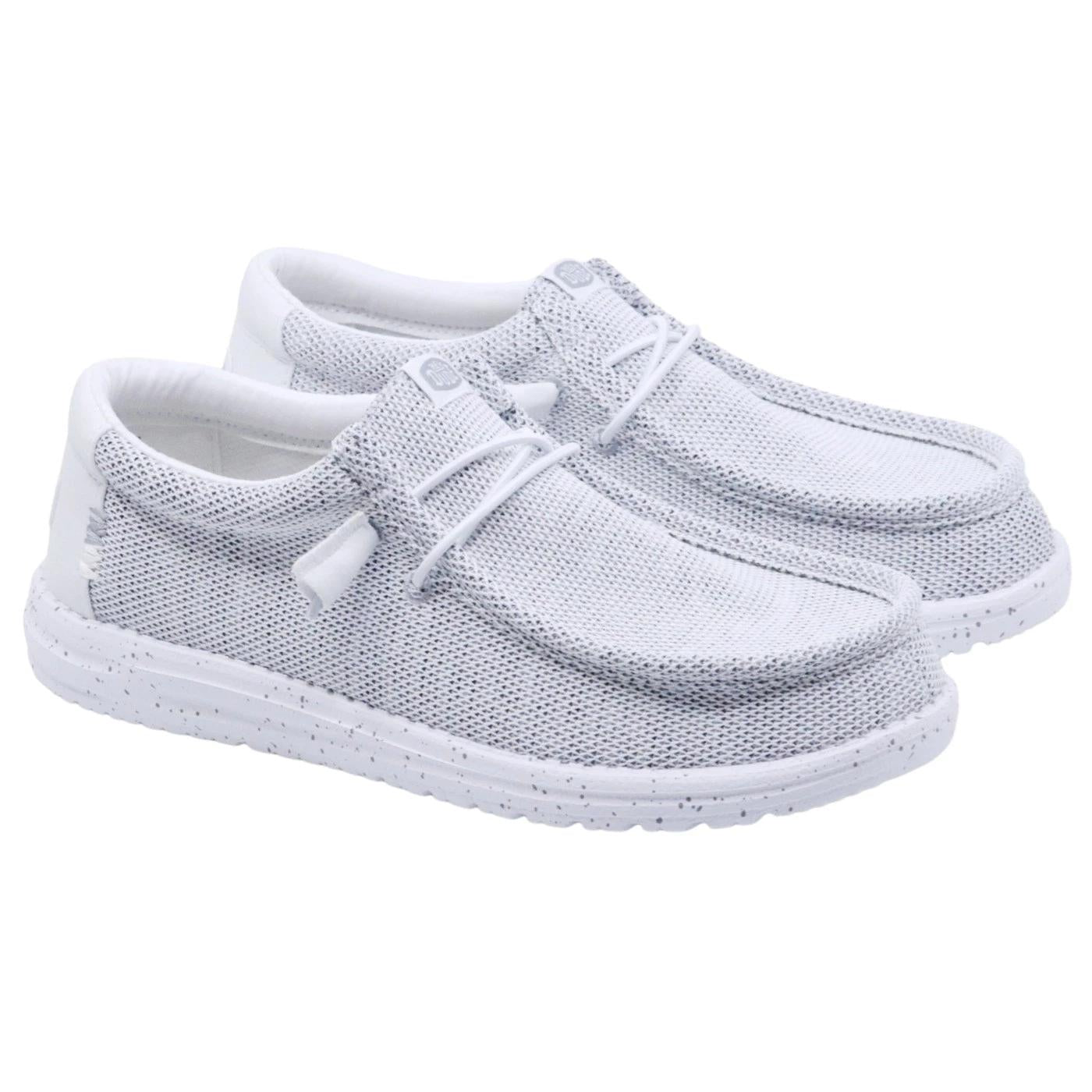 Hey Dude Wally Sox sneaker uomo in bianco grigio 