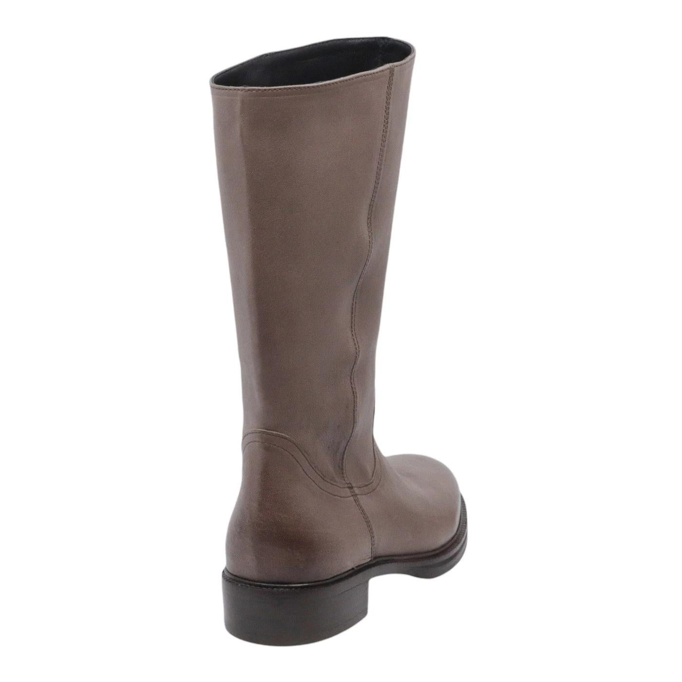 Stivaletto Curiositè 1707 da donna in pelle morbida in colore taupe 