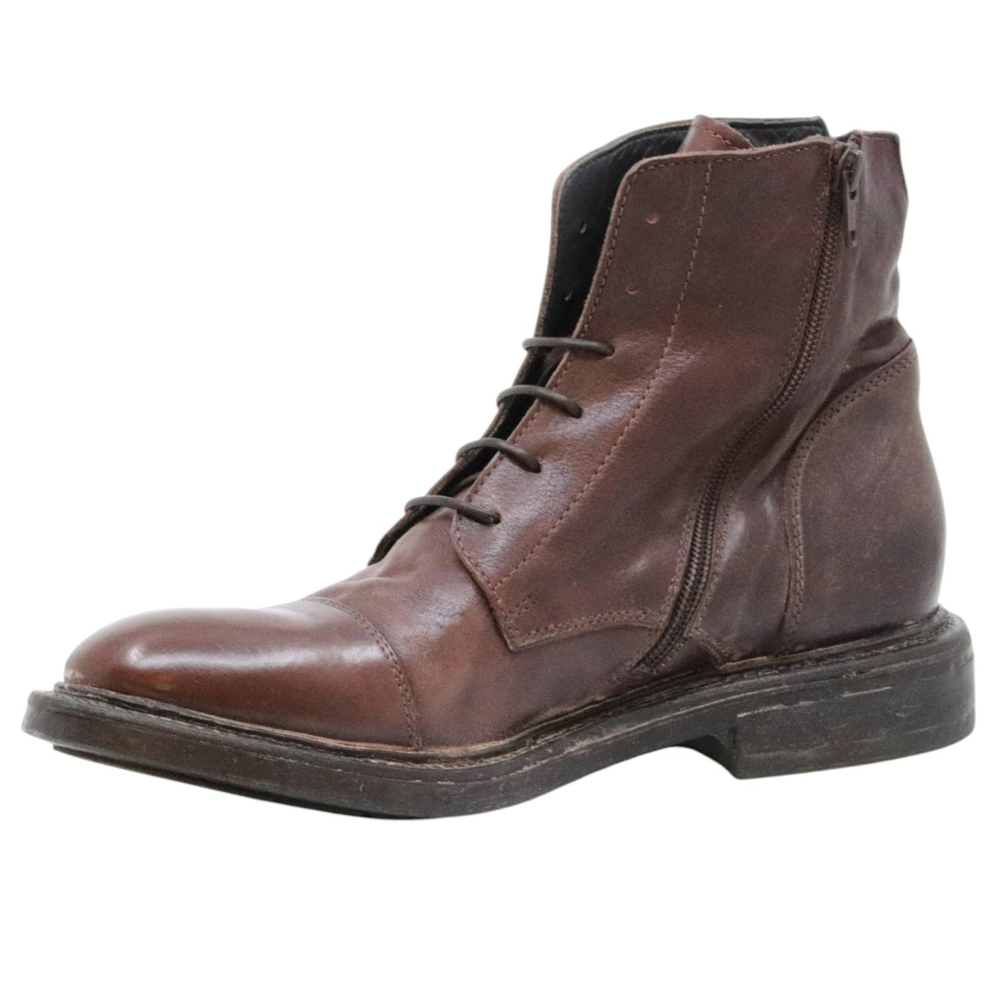 Polacchino uomo Moma 55519C in pelle marrone 