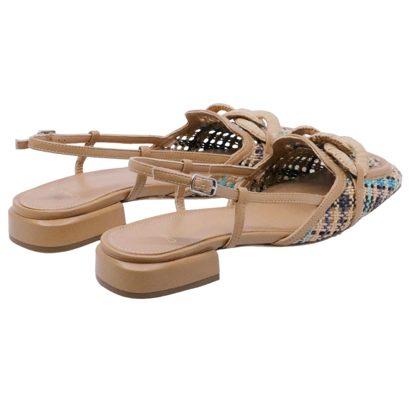 Slingback donna Chantal 2266 in pelle nocciola 