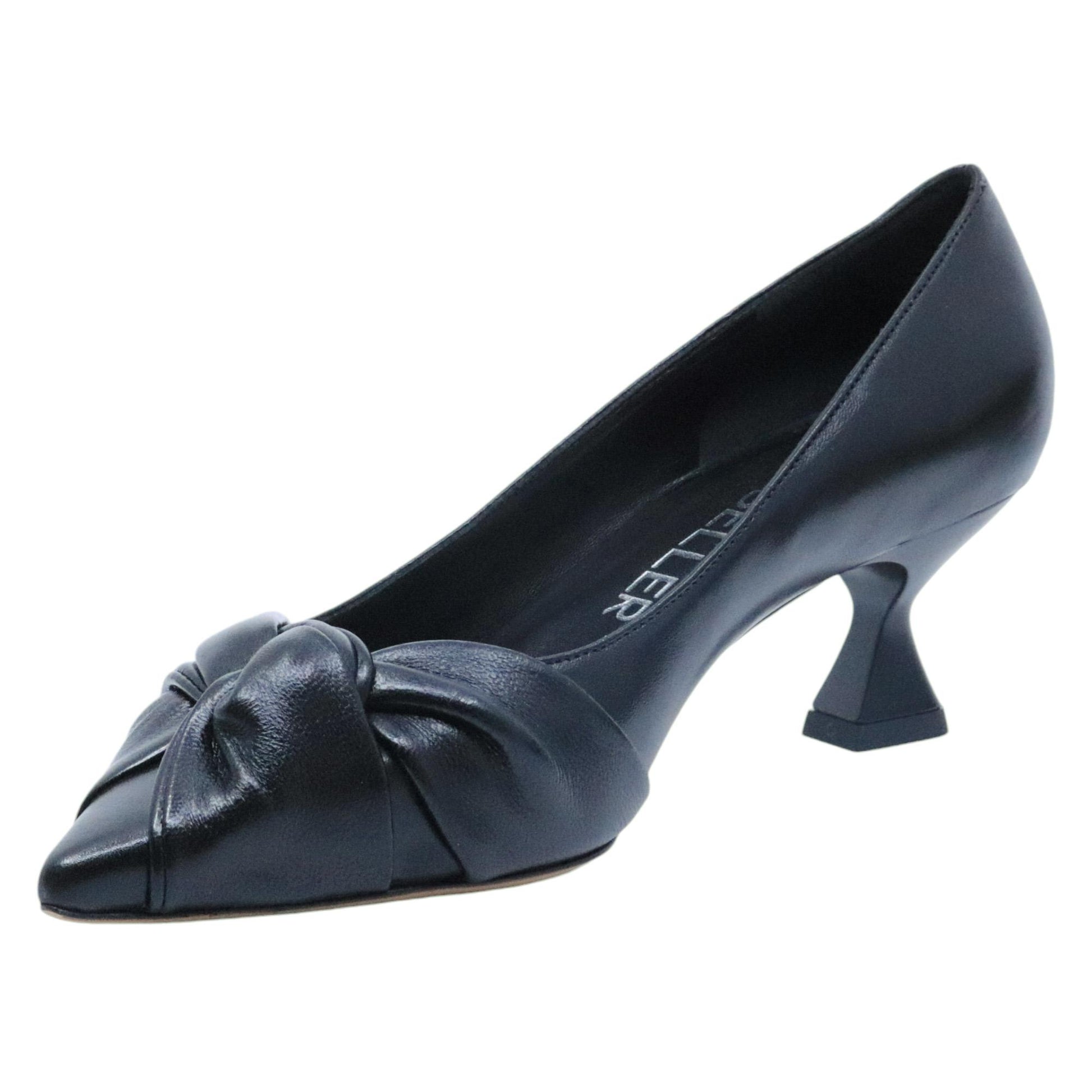 Décolleté donna The Seller SS109 in pelle nera 