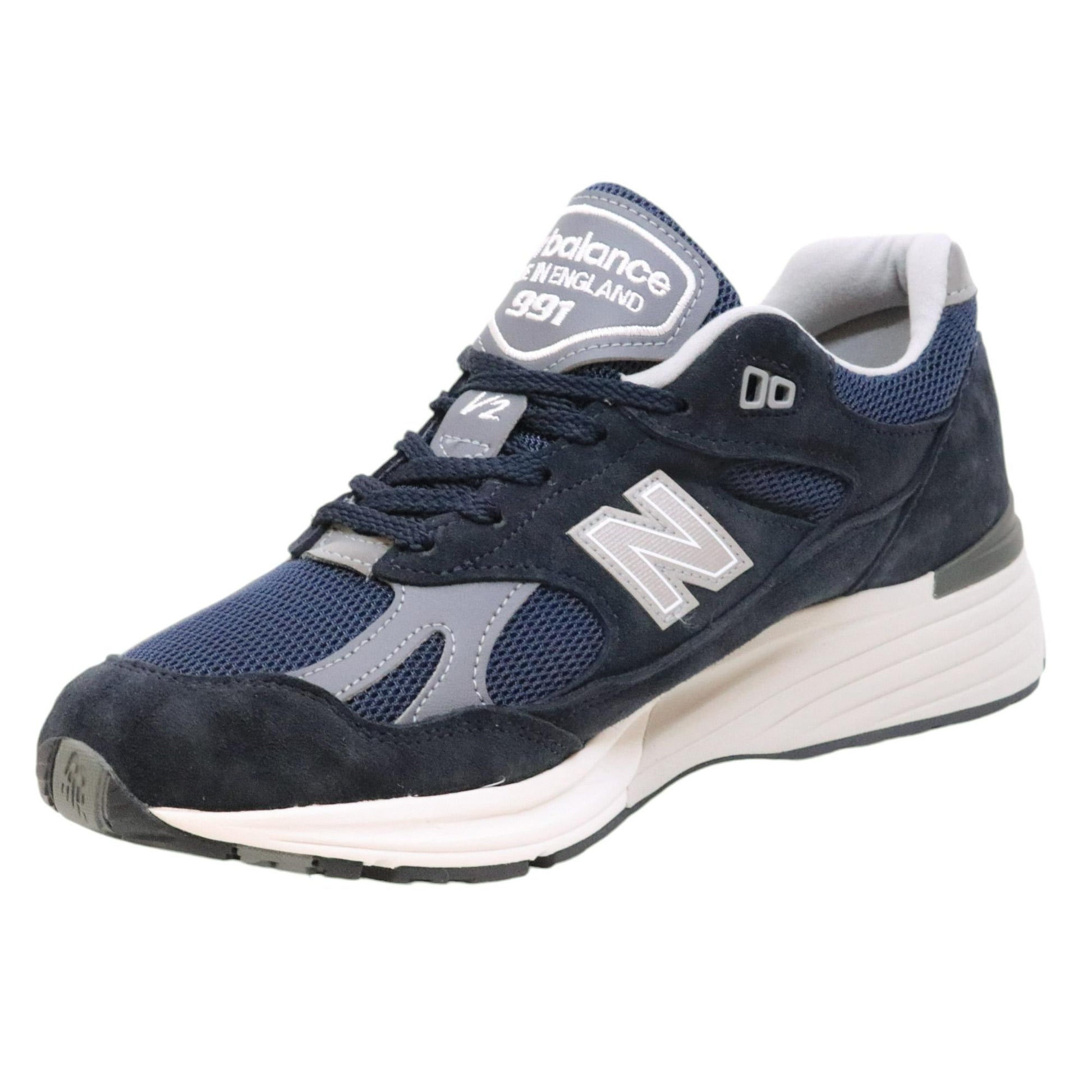 New Balance U991NV2 sneaker unisex in tessuto e camoscio blu 