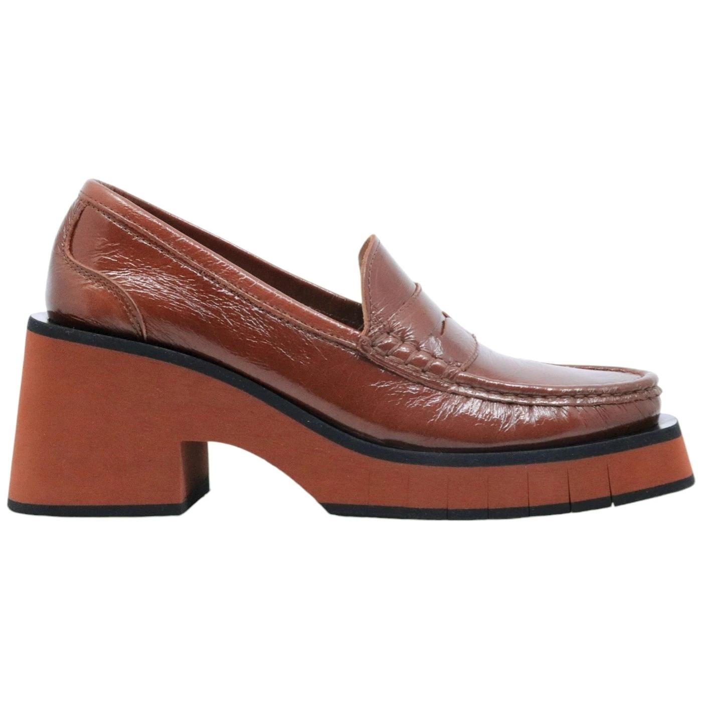 Mocassino Paloma Barceló Odele in pelle vernice rossa 