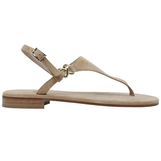 Sandalo infradito Paolo Ferrara CR721 in camoscio legno 