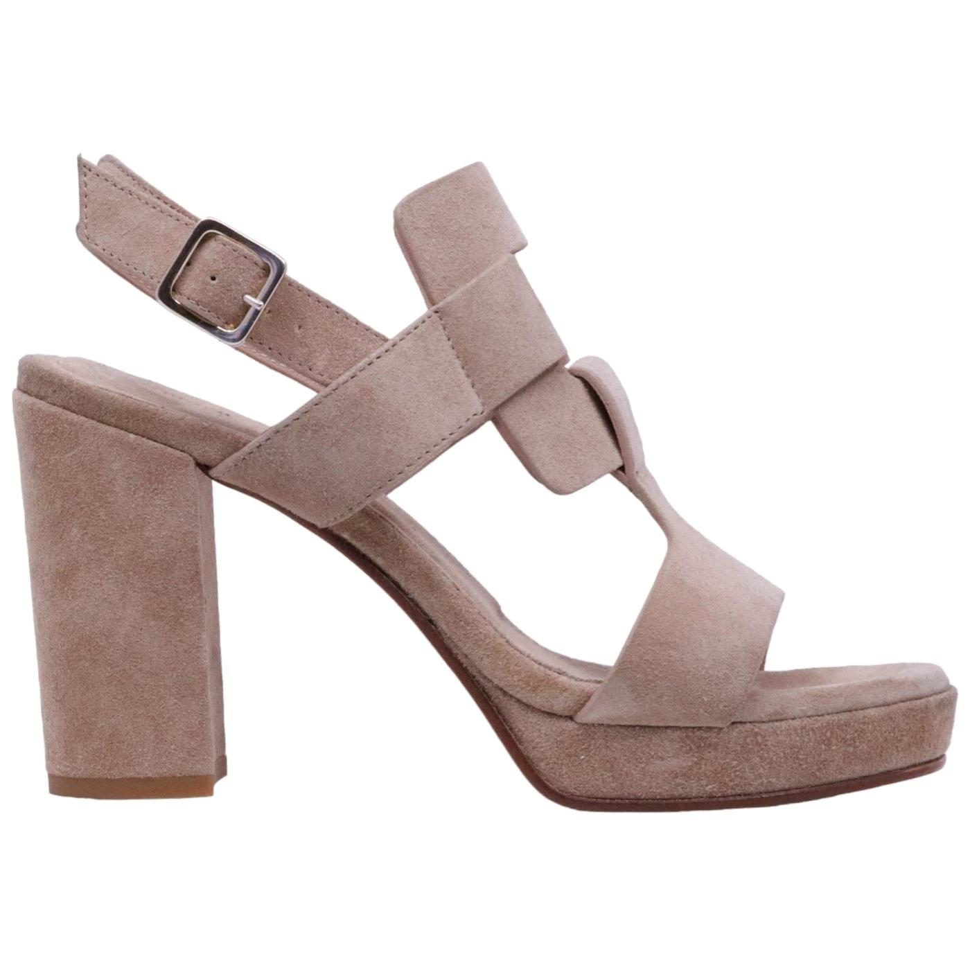 Sandalo donna Triver Flight 508 in camoscio sabbia 