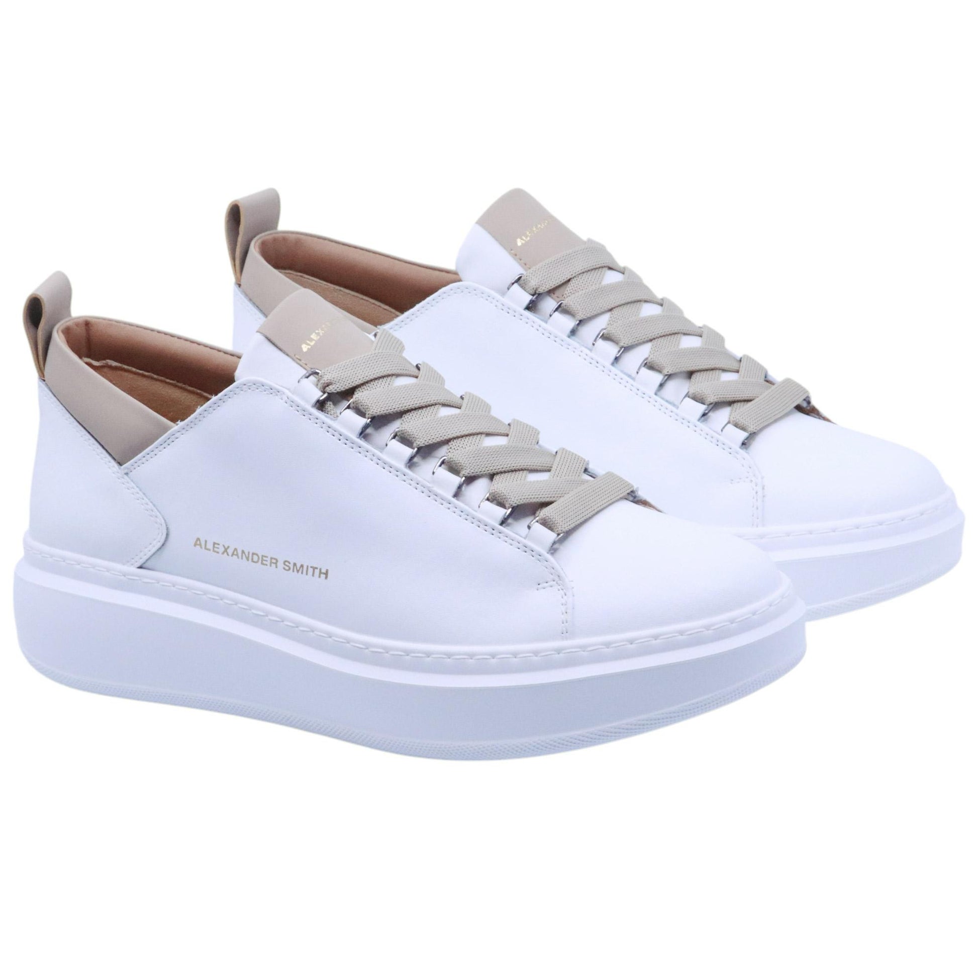 Sneaker uomo Alexander Smith Wembley in pelle bianca 