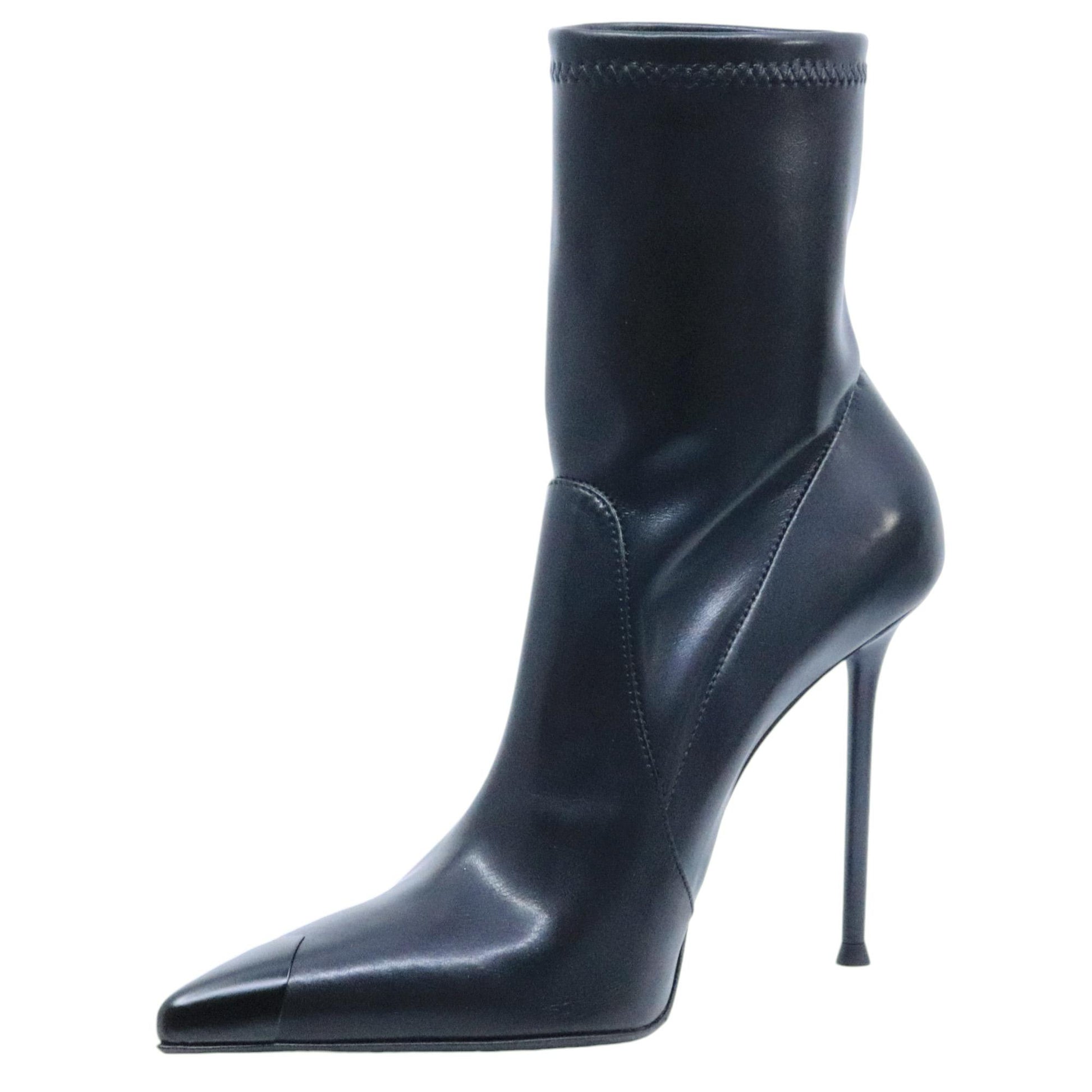 Stivaletto donna Sergio Levantesi Loretta in pelle lucida nera 