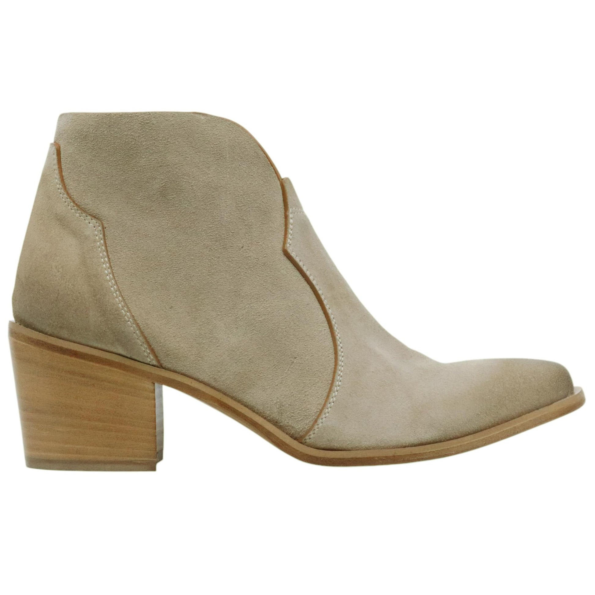 Stivaltto texano donna Curiositè 2722 in camoscio taupe 