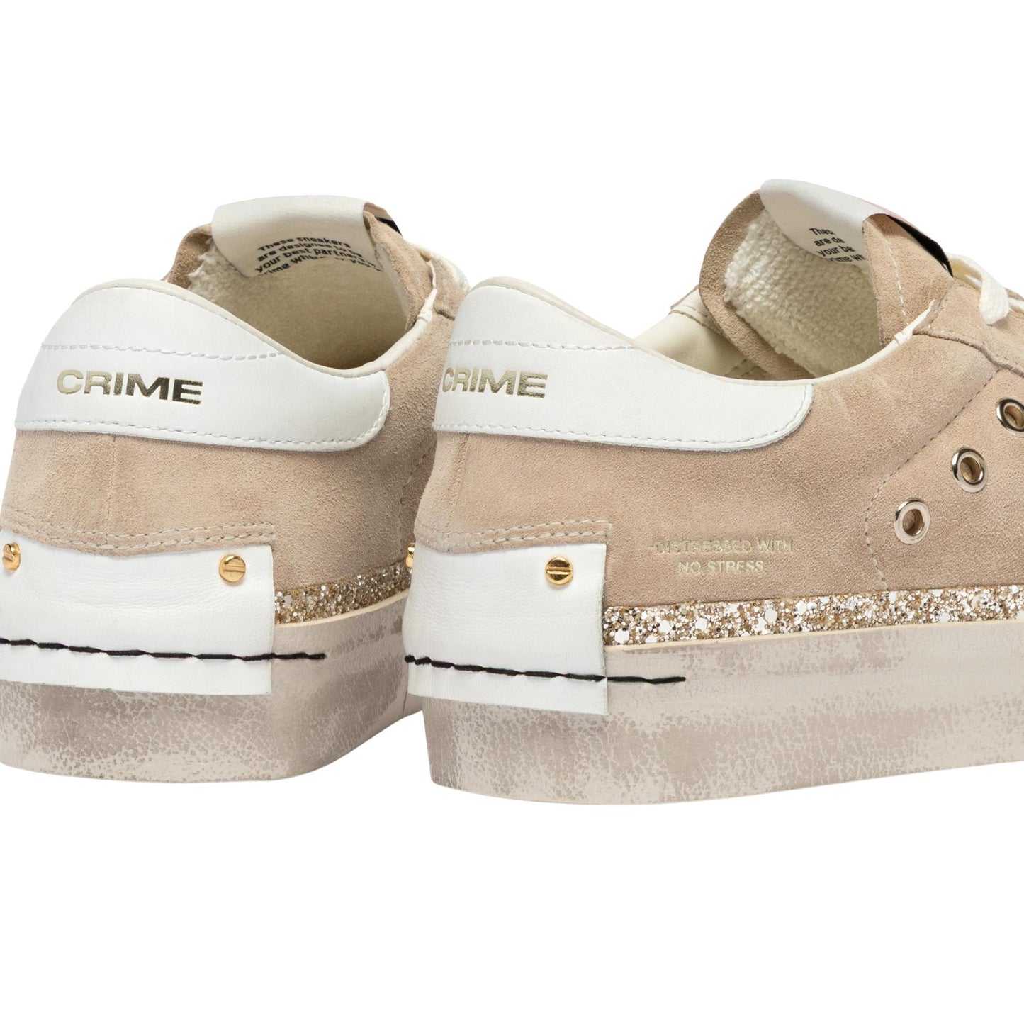 Crime London Distressed Platform Caramel Brulee 29054 sneaker donna 